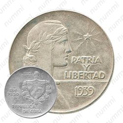 1 песо 1939 [Куба]