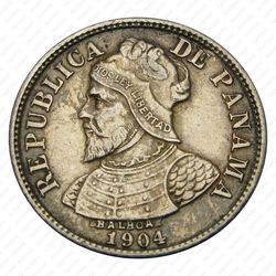 5 сентесимо 1904 - Аверс