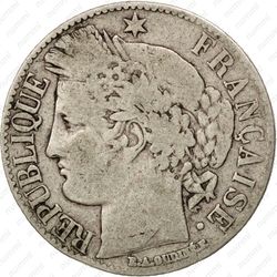 1 франк 1881 [Франция] - Аверс