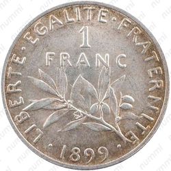 1 франк 1899 [Франция] - Реверс