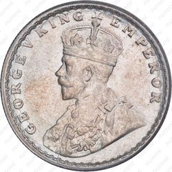 1 рупия 1916, ♦, знак монетного двора: "♦" - Бомбей [Индия] - Аверс