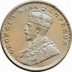 1 рупия 1919, ♦, знак монетного двора: "♦" - Бомбей [Индия] - Аверс