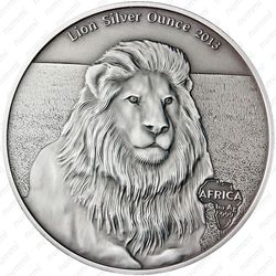 1000 франков 2013, лев [Габон] - Реверс