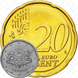 20 евро центов 2014 [Латвия]