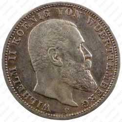 3 марки 1910, F, Вюртемберг [Германия] - Аверс