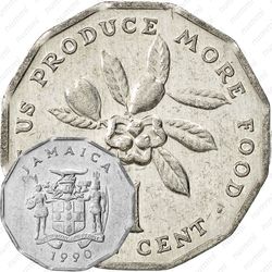 1 цент 1990 [Ямайка]