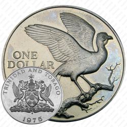 1 доллар 1975 [Тринидад и Тобаго] Proof