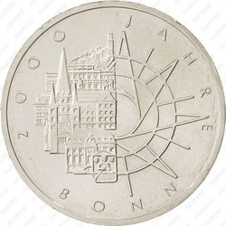 10 марок 1989, Бонн [Германия] - Реверс