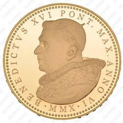 100 евро 2007, Страшный суд Ватикан [Ватикан] Proof - Аверс