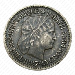 10 сантимов 1887 [Гаити] - Аверс