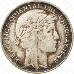 20 сентесимо 1942 [Уругвай] - Аверс