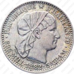 20 сантимов 1882 [Гаити] - Аверс