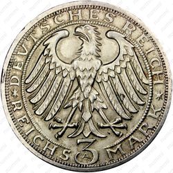 3 рейхсмарки 1928, A, Наумбург [Германия] - Аверс