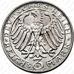 3 рейхсмарки 1928, Дюрер [Германия] - Аверс