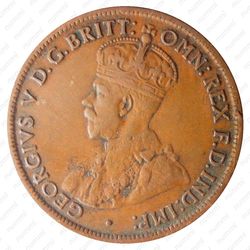 1/2 пенни 1914, без обозначения монетного двора [Австралия] - Аверс