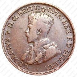 1/2 пенни 1915 [Австралия] - Аверс