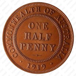 1/2 пенни 1919 [Австралия] - Реверс