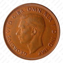 1/2 пенни 1938 [Австралия] - Аверс