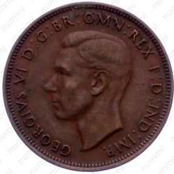 1/2 пенни 1939, надпись [Австралия] - Аверс