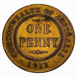 1 пенни 1911 [Австралия] - Реверс
