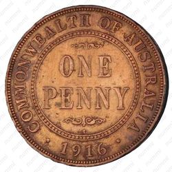 1 пенни 1916 [Австралия] - Реверс