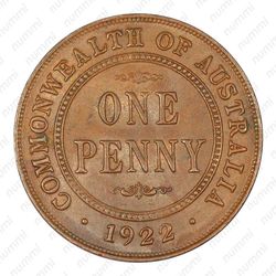 1 пенни 1922 [Австралия] - Реверс