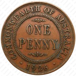 1 пенни 1926 [Австралия] - Реверс
