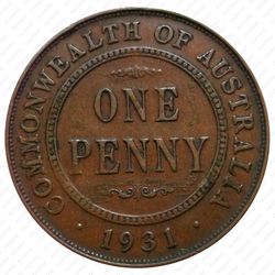 1 пенни 1931 [Австралия] - Реверс