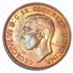 1 пенни 1938 [Австралия] - Аверс