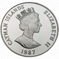 5 долларов 1987 [Каймановы острова] Proof - Аверс