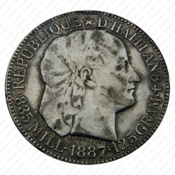 50 сантимов 1887 [Гаити] - Аверс