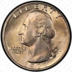 25 центов 1977 - Аверс