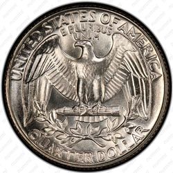 25 центов 1982 - Реверс