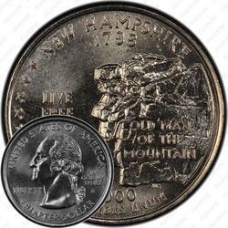25 центов 2000, Нью-Гэмпшир