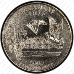 25 центов 2003, Арканзас - Реверс