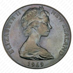 1 доллар 1969, 200 лет путешествию Капитана Кука [Австралия] - Аверс