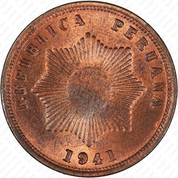 2 сентаво 1941 [Перу] - Аверс