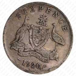 6 пенсов 1920 [Австралия] - Реверс