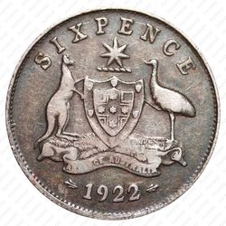 6 пенсов 1922 [Австралия] - Реверс
