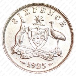 6 пенсов 1925 [Австралия] - Реверс