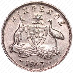 6 пенсов 1940 [Австралия] - Реверс