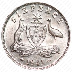 6 пенсов 1941 [Австралия] - Реверс