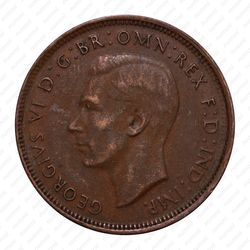 1/2 пенни 1947 [Австралия] - Аверс