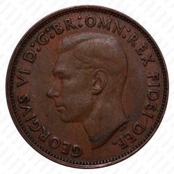 1/2 пенни 1949 [Австралия] - Аверс