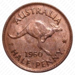 1/2 пенни 1960 [Австралия] - Реверс