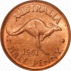 1/2 пенни 1961 [Австралия] - Реверс