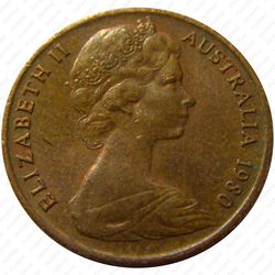 1 цент 1980 [Австралия] - Аверс