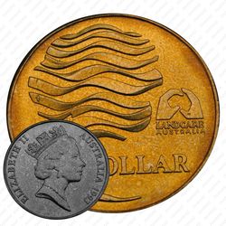 1 доллар 1993, защита природы [Австралия]