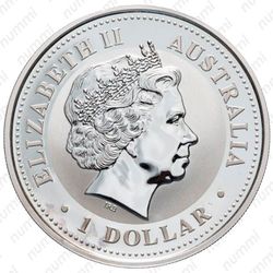 1 доллар 2006, золотая собака [Австралия] - Аверс