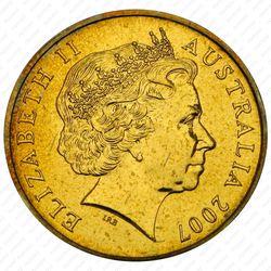 1 доллар 2007, M, 75 лет мосту Харбор-Бридж [Австралия] - Аверс